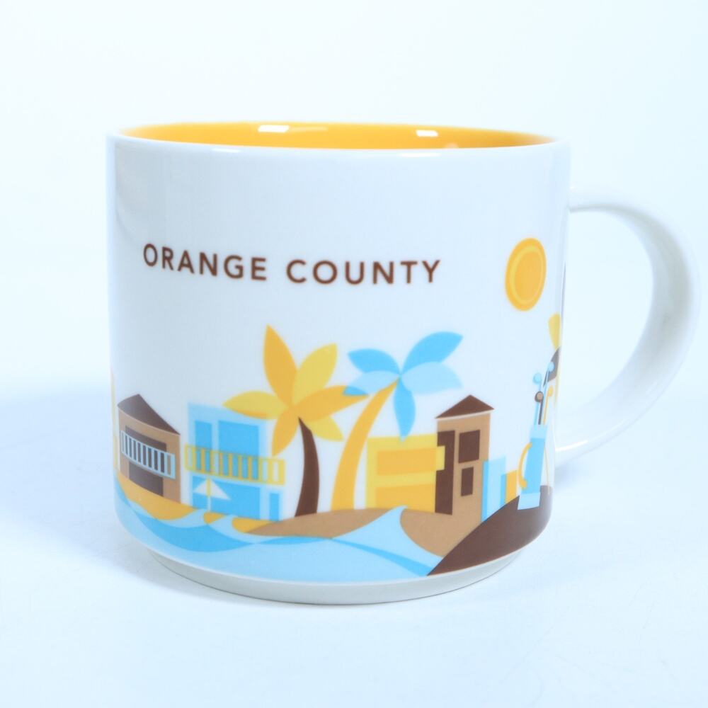 Starbucks Orange County You Are Here Series Collection 14oz Coffee Tea Mug Cup